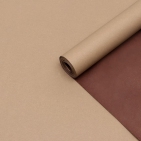 Бумага упаковочная крафт, двухсторонняя, шоколадный-коричневый, 0.6  х 10 м, 70 гр/м² 