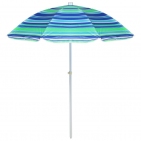 Зонт пляжный Модерн  с серебряным покрытием d=240 cм, h=220 см, цвета микс 