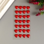 Декоративные наклейки "Жемчуг" красный, 12 мм, 28 шт 5005494