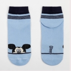 Носки "Mickey Mouse", Микки Маус, голубой, 14-16 см 7391430