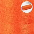 Нитки 40/2 200м 100% полиэстер №147 (фас 10шт цена за шт) оранжевый коробка АУ   