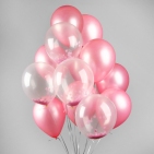 Букет из шаров "Мечта романтика", розовый, латекс, набор 18 шт.   3734601   