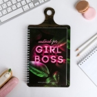 Кулинарная книга на доске "Girl Boss" 5130384