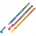 Ручка шариковая BG "Flashline", синяя, 0,7мм, пластиковая туба