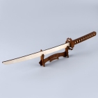 Детская игрушка меч "Катана" на подставке 9951066