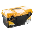 Ящик для инструментов ТИТАН 21 (с коробками) желтый с черным