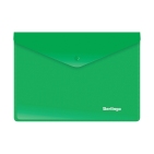 Папка-конверт на кнопке A5+ Berlingo, 180мкм, зеленая