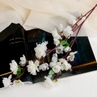 Цветы искусственные сакура нежность 65 см d-4 см белый 