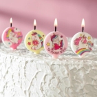 Набор свечей в торт "Единорожки", размер 1 свечи 4×4,4см, 4 шт 