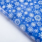 Бумага упаковочная глянцевая «Снежный вальс», 50 × 70 см   