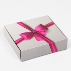 Коробка самосборная "Бант", розовая, 20 х 18 х 5 см, 7441362