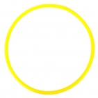Обруч пластиковый  D=60см,желтый У634