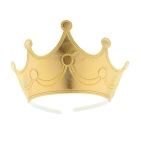 Карнавальная корона "Царевна" на ободке, цвет золото   