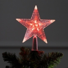 Фигура "Звезда Красная ёлочная" 16Х16 см, пластик, 10 LED, 2 м провод, 240V КРАСНЫЙ    