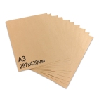 Крафт-бумага в листах А3, 297 х 420 мм, плотность 78 г/м2, 100 листов, BRAUBERG, 440149
