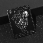 Булавка-оберег KARMA SERIES "Талисман любви", 4см, цвет чернёное серебро   
