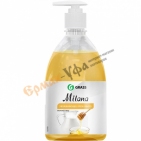 Жидкое мыло MILANA (ГРАСС)  молоко и мед с дозатором 500мл