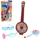 Набор музыкальных инструментов "Банджо", 4 предмета, цвета МИКС   