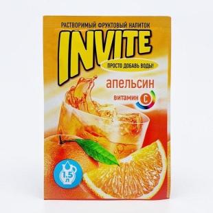 Растворимый напиток Invite апельсин, 9 г  фото 97427