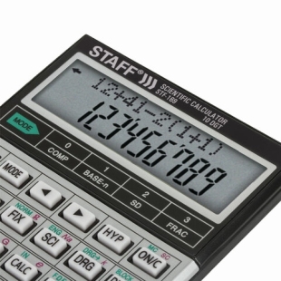 Калькулятор STAFF инженерный двухстрочный STF-169, 10+2 разрядов, 143х78мм, 250138 фото 107676
