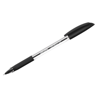 Ручка шариковая Berlingo "Triangle 110" черная, 0,7мм, грип фото 99566