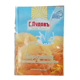 Мороженое домашнее апельсиновое С.Пудовъ, пленка, 70 г    фото 81715