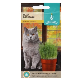Семена Трава для кошек, 10 г  фото 86613