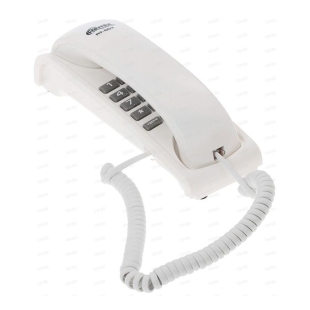 Телефон Ritmix RT-007, проводной, повторный набор, белый    фото 110402
