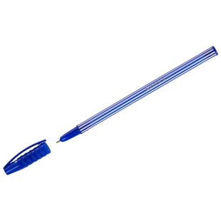 Ручка шариковая Luxor "Stripes" синяя, 0,55мм фото 101171