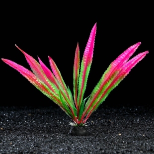 Растение искусственное аквариумное, 4 х 20 см, розовое    фото 111147