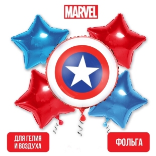 Набор фольгированных шаров "Щит Капитана Америки", Мстители     фото 112814