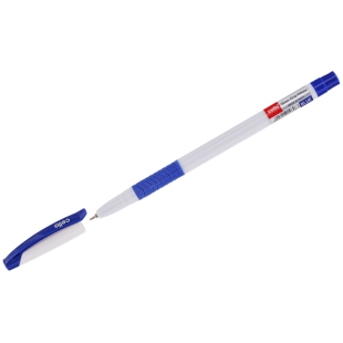 Ручка шариковая Cello "Slimo Grip white body " синяя, 0,7мм, грип, штрих-код фото 98418