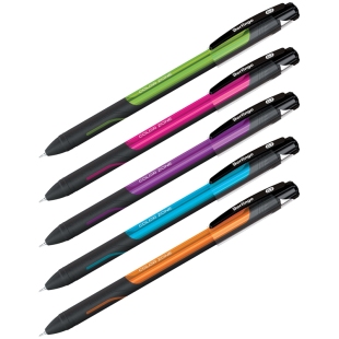 Ручка шариковая Berlingo "Color Zone stick" 0,7мм, синяя, прорезиненный корпус ассорти фото 89932