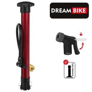 Насос напольный Dream Bike, цвет красный  фото 80547
