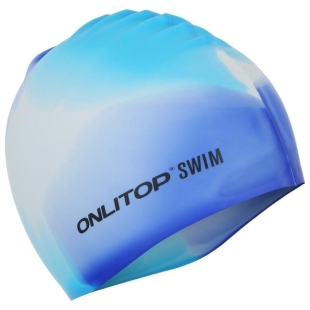 Шапочка для плавания, взрослая, цвета микс фото 107822