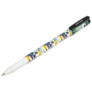 Ручка шариковая BRAUBERG SOFT TOUCH GRIP "TOUCAN", СИНЯЯ, мягкое покрытие, узел 0,7 мм, 143720 фото 101851