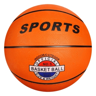 Мяч баскетбольный "SPORT" размер 5, 400 гр, бутиловая камера, клееный  фото 83085