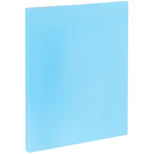 Папка с 40 вкладышами OfficeSpace, 21мм, 400мкм, синяя полупрозрачная фото 102758