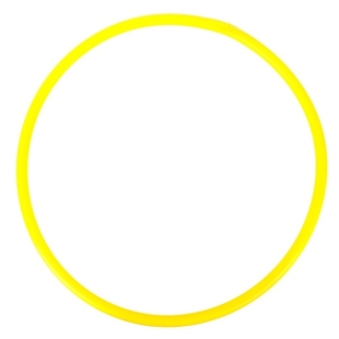 Обруч пластиковый  D=60см,желтый У634 фото 83060