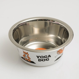 Миска стандартная "Пижон. Yoga Dog", 450 мл   4491816    фото 112065