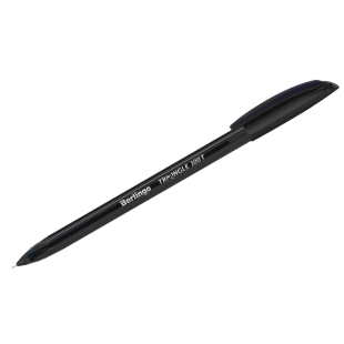 Ручка шариковая Berlingo "Triangle 100T" черная, 0,7мм, трехгран., игольчатый стержень фото 101714