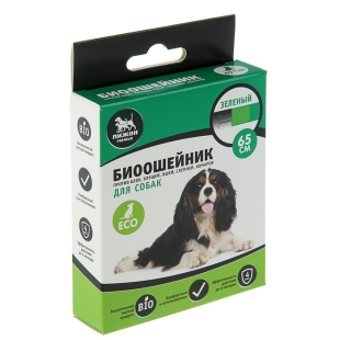 Биоошейник антипаразитарный "Пижон Premium" для собак, зелёный, 65 см    фото 90921