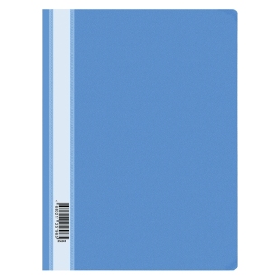 Папка-скоросшиватель пластик. OfficeSpace, А4, 120мкм, синяя с прозр. верхом фото 79767