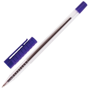 Ручка шариковая BRAUBERG Flash, корпус прозрачный, узел 0,7мм, линия 0,35мм, синяя, 141031 фото 101224