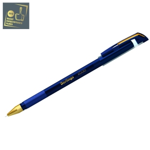 Ручка шариковая Berlingo "xGold" синяя, 0,7мм, игольчатый стержень, грип фото 89828
