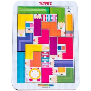 Игра-головоломка Woodlandtoys "Тетрис малый. Цветные карандаши" фото 80309