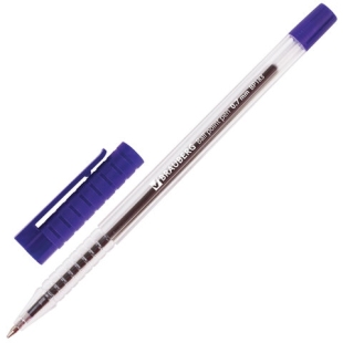 Ручка шариковая BRAUBERG Flash, корпус прозрачный, узел 0,7мм, линия 0,35мм, синяя, 141031 фото 101223