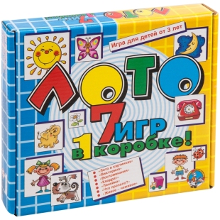 Игра настольная Лото, Десятое королевство "7 игр в 1 коробке" (большое), картонная коробка фото 95367