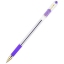 Ручка шариковая MunHwa "MC Gold" фиолетовая, 0,5мм, грип, штрих-код t('фото') 88180