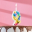 Свеча для торта цифра "Смайлик с шарами" "9"  t('фото') 91098